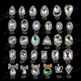 90 Stijlen 3D Nail Art decoraties nagels diamant Strass sticker Speciale vorm Glas Manicure Accessoires