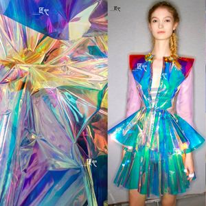 Magic Color TPU / 7 Color transparent Transparent Laser Trench Coat Clothing Back