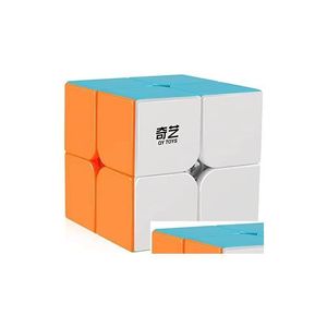 Cubo magico Cubi Giocattoli Gioco di puzzle 2X2 Velocità Senza adesivo Girando velocemente Senza intoppi Giochi di intelligenza Consegna a goccia Regali Puzzle Dhbxa