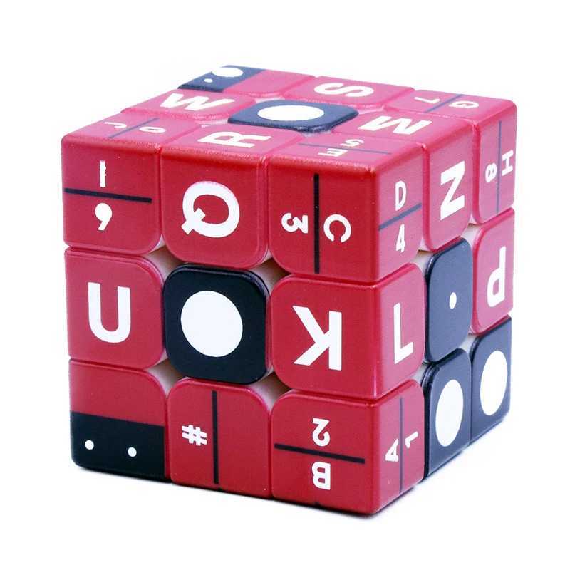 Magic Cube S Braille Children 교육 장난감 큐브 큐브 3x3 자기 무료 배송 3x3 큐브 자기 퍼즐 S Y240518