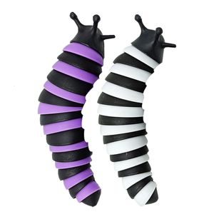 Magic Cubes 2 PCS Slug speelgoed Decompressie speelgoed Stress reliever vinger plastic peuter peuter fidget kind 230818