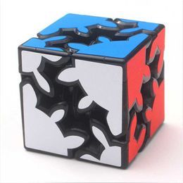 Magic Cubes 2x2 3x3 Gear Magic Cube Shift Speed Puzzle Cubo Educational Enfants Twist Puzzle Magico Cubos Toys for Boys Kids Y2405181YJ2