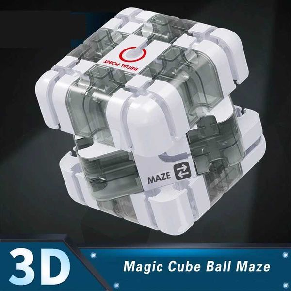 Magic Cubes 3D Speed Cube Maze Magic Cube Puzzle Game Labyrinth Rolling Ball Brain Learning Balance Toys éducatifs pour enfants Adulte Y240518