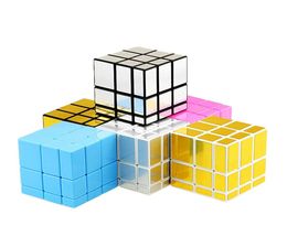 Magische Kubussen 3x3x3 Professionele Spiegel Magic Cast Gecoate Puzzels Speed Cube Speelgoed Puzzel DIY Educatief speelgoed voor Kinderen2667139