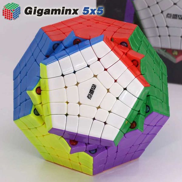 Magic Cubos Dianssheng Megamin Magamín 5x5 Cubo Gigaminx Magnet Dodecahedron 12 Faced Magic Puzzles Mgico Cubos Professional Educational Toy Y240518