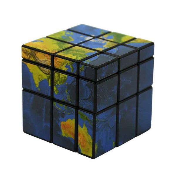 Magic Cubes Mapa educativo de tres pedidos Cubo de forma especial Pegatina 3x3 Cubos de mágico profesional Cubo de velocidad Juguete para niños Regalo Y240518