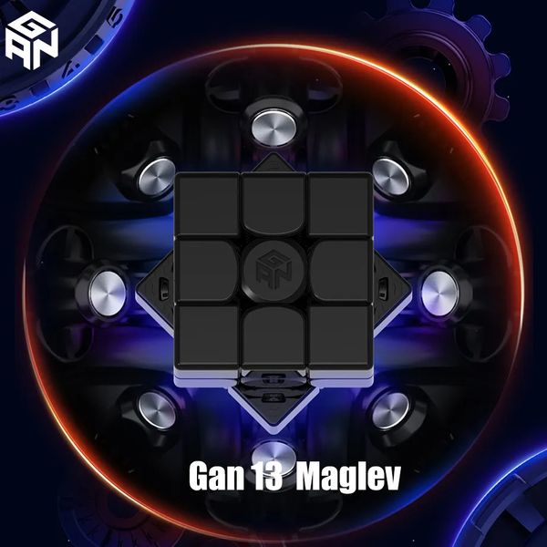 Cubos mágicos Gan 13 Maglev UV Cubo mágico magnético de velocidad GAN13 M Sin pegatinas Profesional Fidget Toys GAN 13M Cubo Magico Puzzle 231019