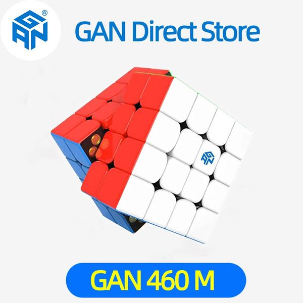 Cubes magiques GAN 460M 4x4x4 Cube de vitesse magnétique GAN460M 4x4 cube de vitesse GAN460 M Cube magique professionnel Puzzle jouets pour enfants 231019