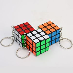 Magic Cubes Keychain 3x3x3 3CM Magic Cubes Pendant Twist Puzzle Toys for Children Gift Magic Cube