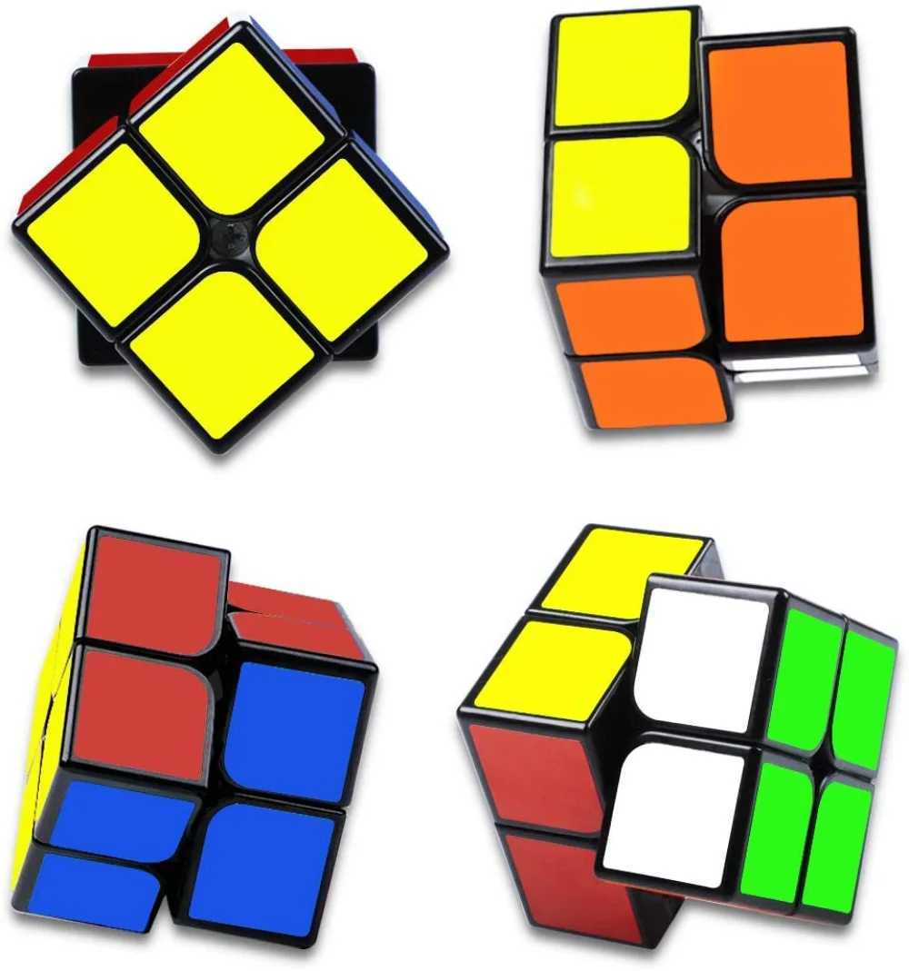 Cubi magici Magic Cube 2x2x2 Magic Speed Cube 2x2 cubo liscio 3d puzzle giocattolo tascabile giocattolo giocattolo giocattolo per ragazzi per ragazzi bambini Y240518