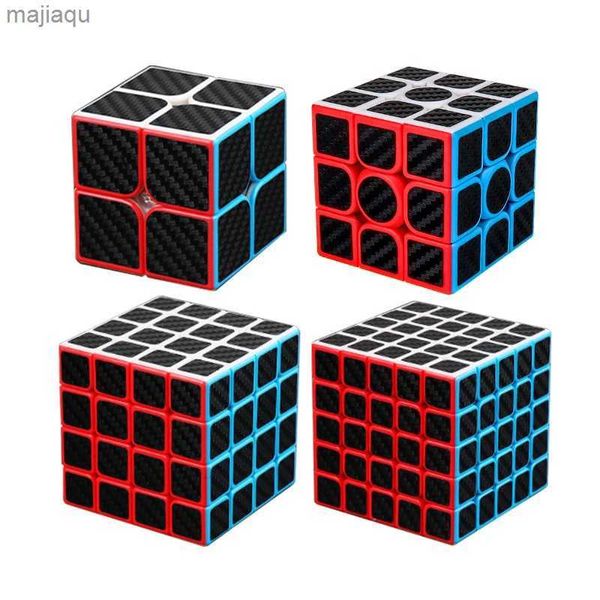 Magic Cubes Mo Yu Cube de fibra de carbono Cubo Magic Cube 2x2 3x3 4x4 5x5 Twist Pyramid Mirror Velocidad Cubo Magio MagicO Toys Crazy Educ Toyl2404