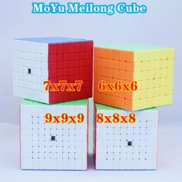 Magische Kubussen Moyu Meilong 6x6x6 7x7x7 Cubo 8x8x8 9x9x9 puzzel Magische 6x6 7x7 8x8 9x9 Kubus Professionele kubus Puzzel Speed cubo Kinderen Cadeau 231019