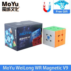 Cubos mágicos MoYu WeiLong WRM V9 Ball Core UV 3x3 Magic Speed Cube Profesional MoYu WeiLong WR M V9 Maglev 3x3x3 Cubo Magico Puzzle Toys 231019