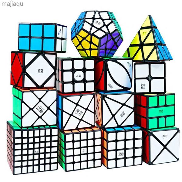 Magic Cubes Qiyi 3x3x3 4x4x4 5x5x5 Speed Magic Cube Puzzle Black Stickers Magic Cube Education Apprend Cubo Magico Toys Enfants KidSl2404