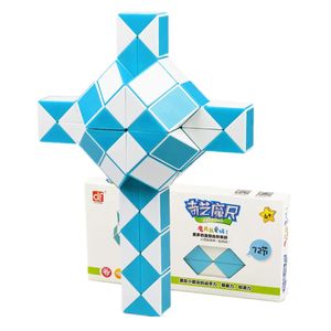 Cubos mágicos QIYI 72 segmentos Regla mágica Serpiente Cubo Variedad Diy Elástico Cambiado Giro Transformable Kid Puzzle Juguete para niños 231019
