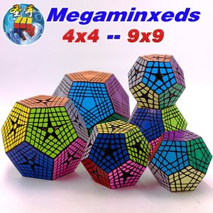 Cubes magiques SengSo Megamin 4x4 7x7 ShengShou dodéaèdre Cube magique 5x5 6x6 8x8 9x9 SO Megaminxeds autocollants maître professionnel Magico Cubos 231019