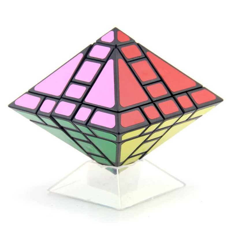 마법 큐브 모양의 팔면체 다이아몬드 혼합 요소 경제 회전 마법 큐브 어린이 교육 장난감 카르기 큐브 어린이 선물 Y240518