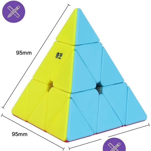 Cubes magiques Jouets Pyramid Speed Cube Stickerless 3X3X3 Triangle Puzzle Game Drop Delivery Gifts Puzzles Dh4Ug