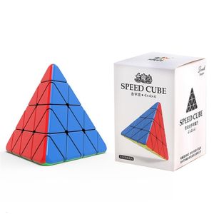 Cubes magiques Yuxin petite magie 4x4 pyramide magique Cube de vitesse sans colle professionnel Cube jouets petite pyramide magique 4x4 Cubo Magico 231019