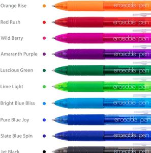 Magic Uitwisbare Pen Druk Gel Pen Set 8 Kleuren Uitwisbare Refill Staaf Gel Inkt Briefpapier Intrekbare Pennen Wasbare Handvat staaf