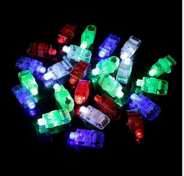 Luces mágicas para dedos, anillo láser LED brillante, lámpara de vigas, antorcha para fiesta, KTV, Bar, rave, resplandor, anillo de dedo láser, luz ZZ