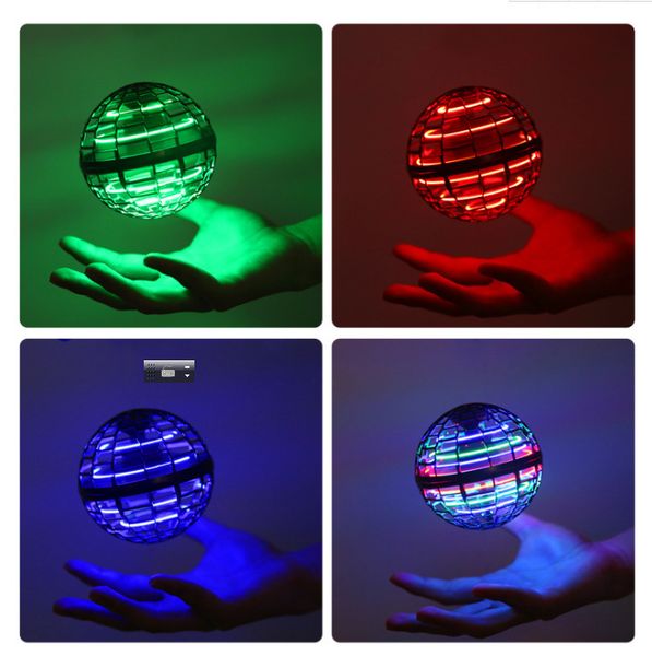 Magic Flying Ball Fingertip Toys Hover Orb Controller Mini Drone Boomerang Spinner 360 giratorio UFO seguro para niños adultos Gyro