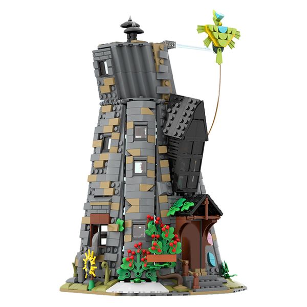 Magic Luna Lovegood House Building Blocing Blocs Kit Wizer Wizarding Village Modular Castle Towery Tower Brick Model Toy Enfants Gift