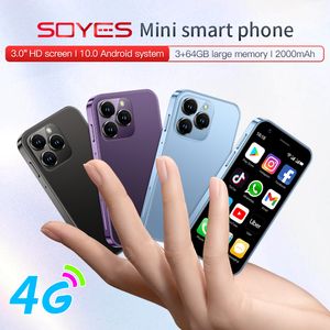 Mini téléphones magiques de 3 pouces IPS, écran tactile complet, Android 10.0, téléphones portables de jeu 3G 4G, double carte SIM, téléphone portable débloqué, caméras 8Mp, téléphone intelligent