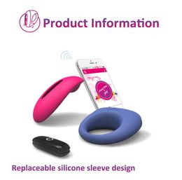 Magic Motion App Slimme ring Vibrator Seksspeeltje Bluetooth Controle Kogels Snoep Dante Set Vagina Clitoris Penis Vertraging Cock Sleeve Y193901362