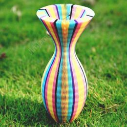 Magic Paper Vase Cap variabele vouwen papieren hoed creatieve magie vaas hoeden reizen rond opvouwbare zon hoed feest hoeden 400 stks daj462