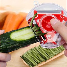 Magic Peeler Set Filador de acero inoxidable Peeler Shredder Julienne Cutter Multi Peel Blade Zesters Herramienta de cocina de rallas