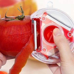 Magic Peeler Set Sliner en acier inoxydable Peeler Shredder Julienne Cutter Multi Peel Blade Zesters Grater Kitchen Tool pour en acier inoxydable Peeler