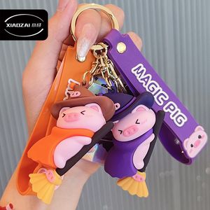 Magic Pig -serie PVC Keychain hanger auto sleutelhanger schattige tas hanger