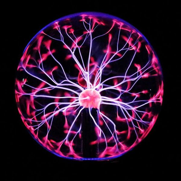 Magie Plasma Ball Night Light Kid Room Party Décoration Électrostatique Sphère Lumière Cadeau Lightning Crystal Touch Control Lamp291h