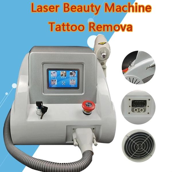 Magic Plus con rayos infrarrojos Carb Peeling 1064nm 532nm 1320nm Q Switch ND Yag Picosegundo Láser Cejas Sistema de eliminación de tatuajes Máquina láser Máquina de blanqueamiento facial