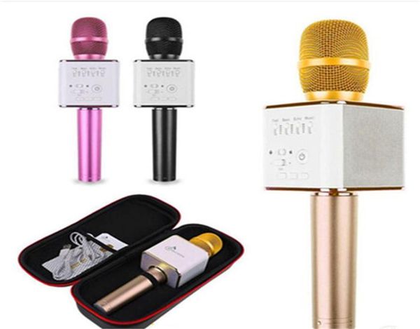 Magic Q9 Bluetooth Microphone Microphone Microfono KTV avec haut-parleur Mic de haut-parleur Karaoke Q7 Mise à niveau pour Android Phone6394395