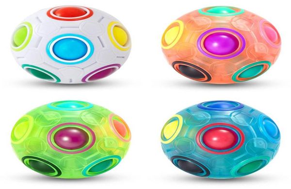 Magic Rainbow Puzz Puzz Ball Ball Game Fun Stress Stress Sensory Toys for Kids Boys Girls Teens Adults6102491