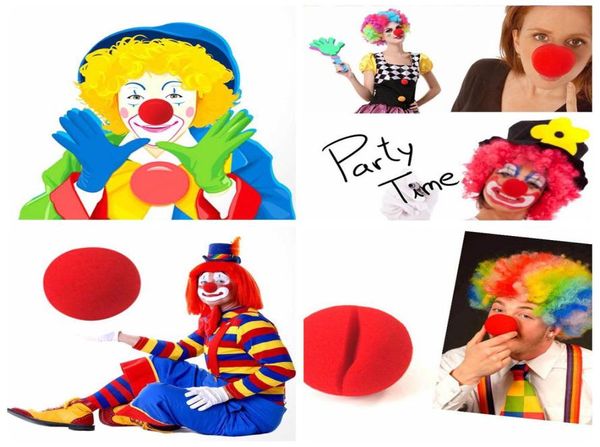 Balles d'éponge Red Magic Clip Foam Clown Nez Costume Femme Fancy Dishy Cosplay Comic Halloween Christmas Party Supplies Children9249486