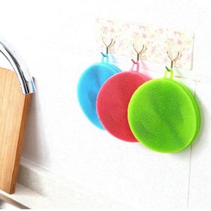 Magic Silicone Dish Bowl Reinigingsborstels Schuren Pad Pan Pan Wash Borstels Cleaner Kitchen Snelle Verzending