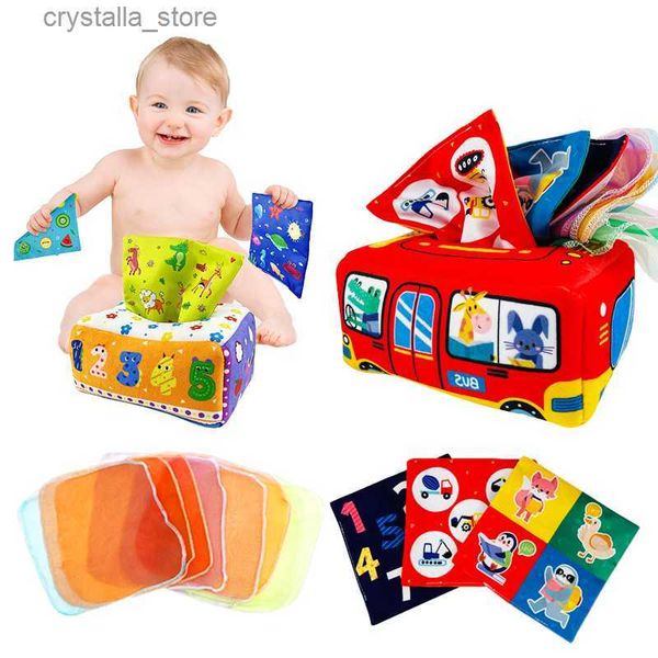 Boîte à mouchoirs magique Montessori jouets bébé activité d'apprentissage éducatif jouet sensoriel pour enfants doigt exercice occupé conseil bébé jeu