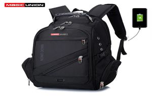 Magic Union Men039S Travel Bag Man Zwitsers Backpack Polyester Tassen Waterdicht Anti Diefstal Backpack Laptop Bag Men Y20070636100133