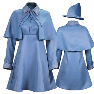 Magische Tovenaar School Heks Fleur Isabelle Delacour Cosplay Kostuum Beauxbaton Uniform Volwassenen Vrouwen Pak Halloween Party 5308