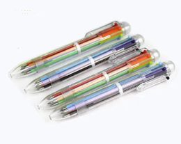 Magische mode multicolor balpen 0 5mm nieuwigheid multifunctionele 6 composieten 1 kleurrijke briefpapier creatieve kind kerstcadeaus