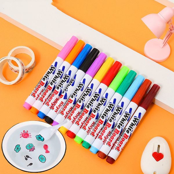 Stylo magique de peinture à l'eau, marqueurs colorés, stylo à encre flottante, stylos à eau pour gribouillage, jouets d'éducation précoce Montessori pour enfants