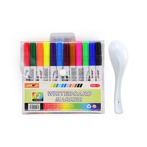 Stylo de peinture à l'eau magique Marqueurs de tableau blanc Stylo à encre flottant Doodle Stylos à eau Montessori Early Education Art Supplies HZ0012