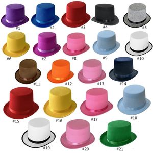 Magicien Hat de couleur solide fête des vacances Halloween Hat Fashion Unisexe Personnalité Party Party Adult Hat 240419