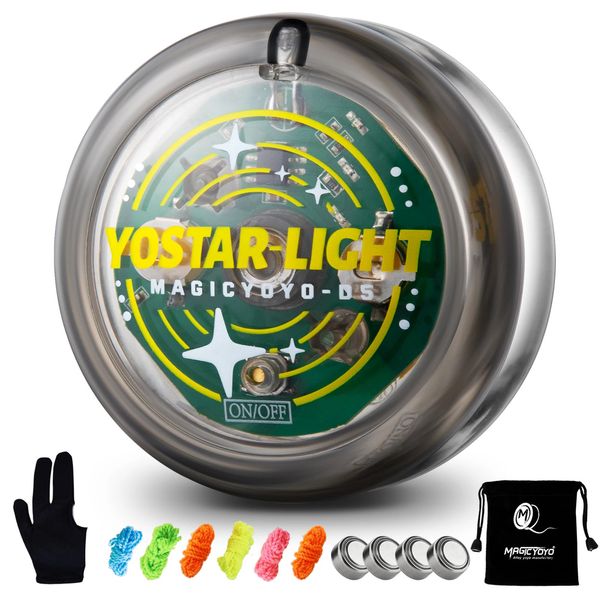 MAGICYYOYO D5 LED LIGHT UP YOYO réactif pour les débutants Professional Yo Kids Facile à 240329