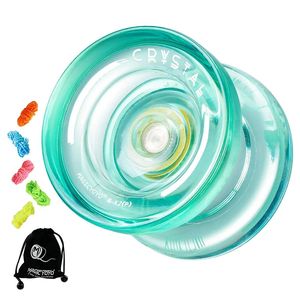 MAGICYOYO K2 Plus Crystal Responsive YoyoDual Purpose Yo-Yo avec roulement de remplacement insensible pour intermédiaire 240301