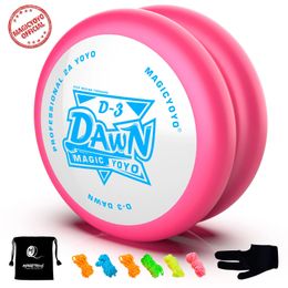 MAGICYOYO Looping Yoyo D3 Yoyo réactif en plastique avec 6 cordes 1 gant Yo-Yo 1 sac Yo 240222