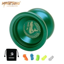 MAGICYOYO N12 Shark Metal Yoyo 8 Pouilles portant une balle yoyo non réactive avec 5 cordes sable de sable